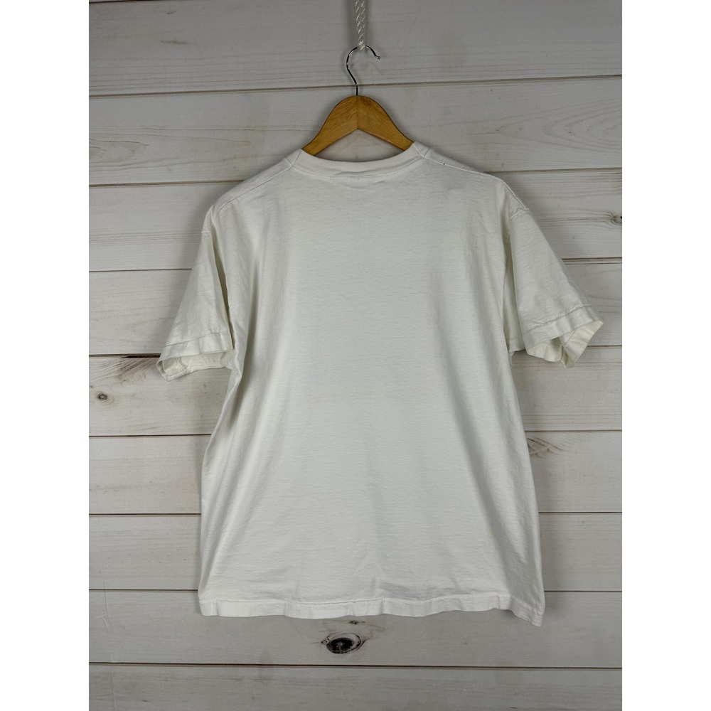 Vintage Humane Society K9-5K Shirt Mens XL White Dog Run Graphic Tee USA 90s - Picture 2 of 8